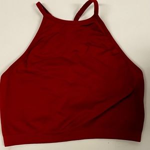 Wine Red Forever 21 Medium Sports Bra/Top